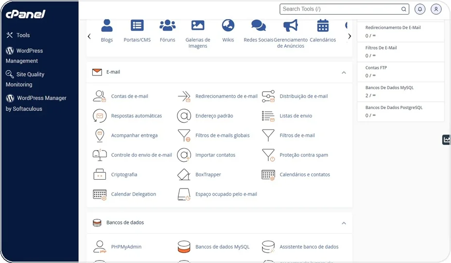 Painel cPanel super completo